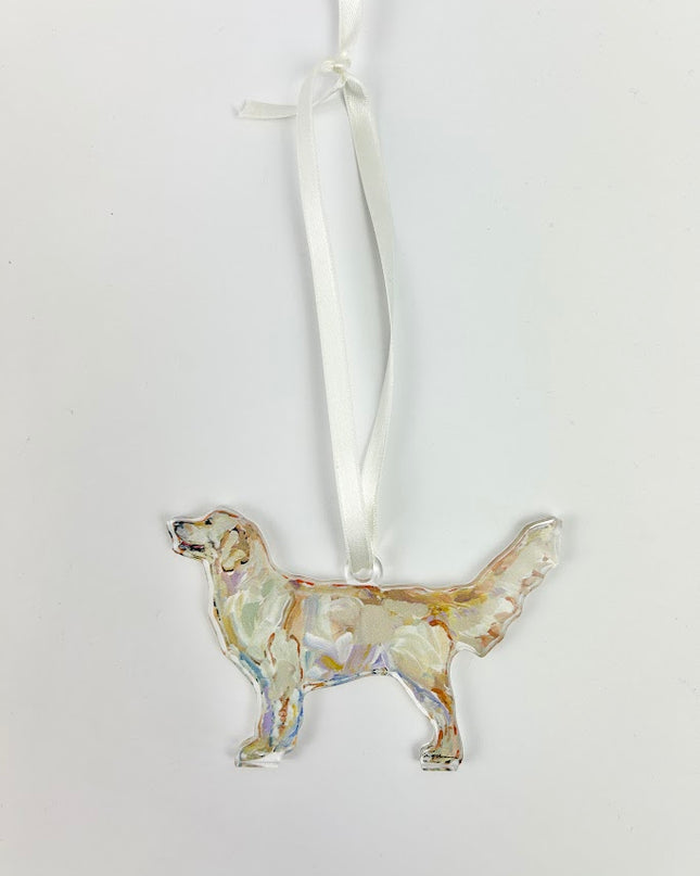 Light Golden Retriever Acrylic Ornament Home Decor in  at Wrapsody