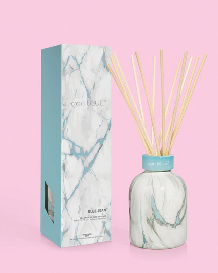 Capri Blue Modern Marble Diffuser in Blue Jean Scents in  at Wrapsody