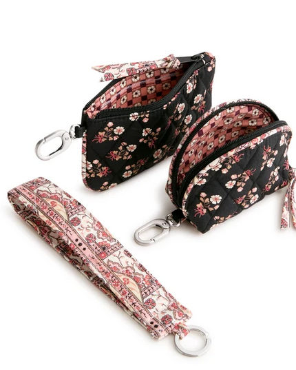 Vera Bradley Melissa Ditsy Dual Pouch Wide Wristlet