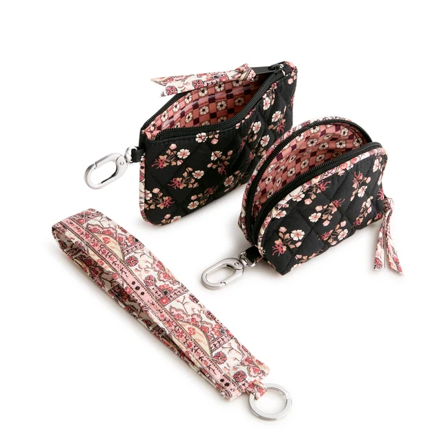 Vera Bradley Melissa Ditsy Dual Pouch Wide Wristlet