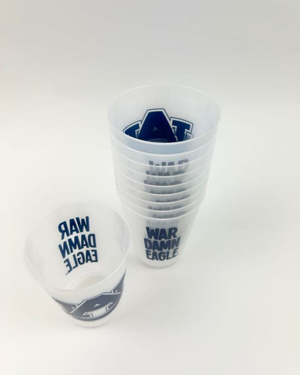 AU & WDE Clear Cups - Set of 10 Drinkware in  at Wrapsody