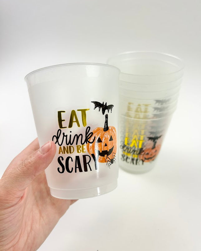 Eat Drink Glow Party Cups Set of 6 Drinkware in  at Wrapsody