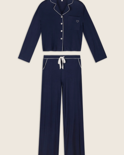 PJ Salvage Soiree Dreams Navy Set Loungewear in at Wrapsody