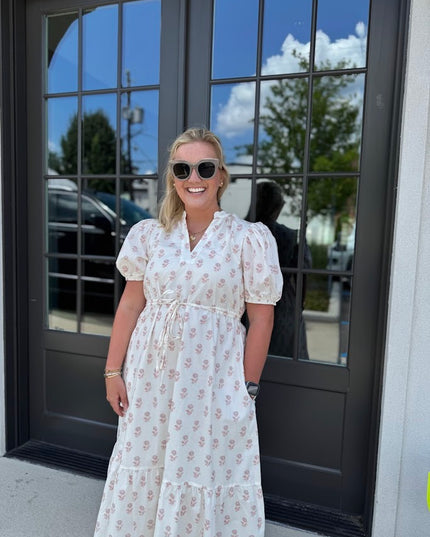 Pretty in Florals Midi Dress Dresses in at Wrapsody