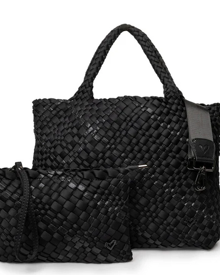 PreneLove London Large Woven - Nero Totes in  at Wrapsody