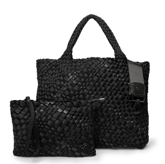 PreneLove London Large Woven - Nero Totes in  at Wrapsody