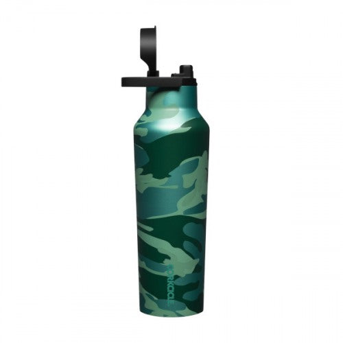 Corkcicle A Sport Canteen 20oz Drinkware in Jade Camo at Wrapsody