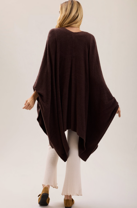 Barefoot Dreams CozyChic Lite Weekend Wrap - Umber Loungewear in at Wrapsody