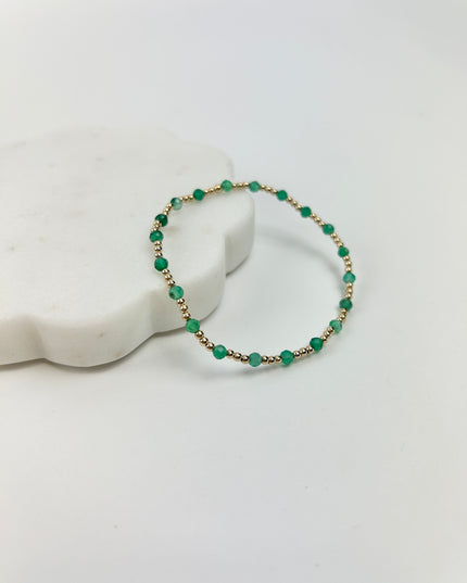 Enewton Sincerity 3mm Bracelet - Green Onyx Bracelets in  at Wrapsody