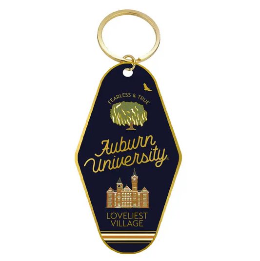 Auburn University Enamel Keychain Travel Accessories in  at Wrapsody