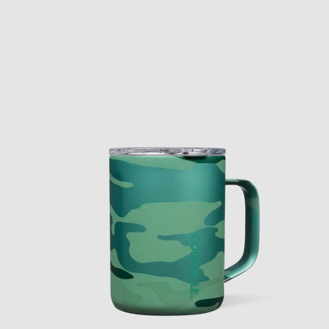 Corkcicle Mug 16oz Drinkware in Jade Camo at Wrapsody