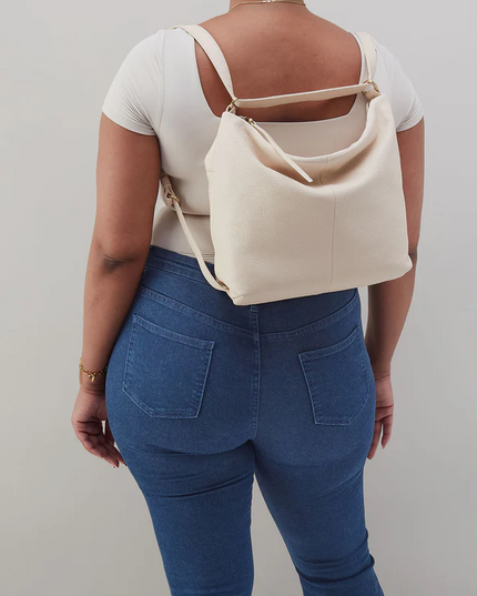 Hobo Emily Convertible Backpack in Cream Backpacks in at Wrapsody