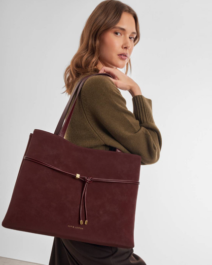 Lori Tote Bag in Bitter Burgundy
