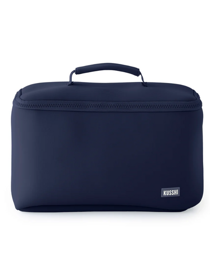 Neoprene Large Train Case Navy Travel Accessories in at Wrapsody
