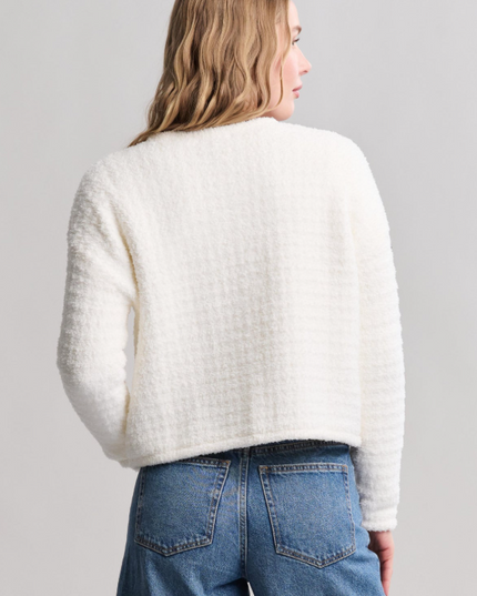 Barefoot Dreams Button Cardigan Pearl Outerwear in at Wrapsody