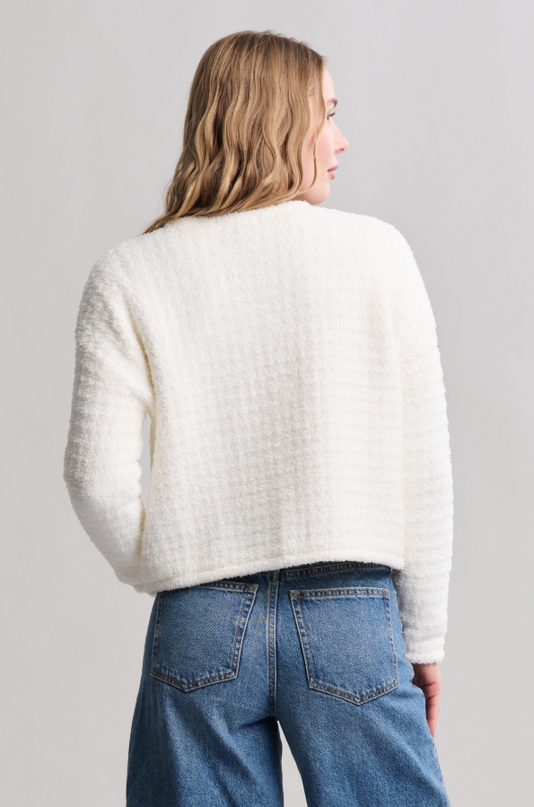 Barefoot Dreams Button Cardigan Pearl Outerwear in at Wrapsody