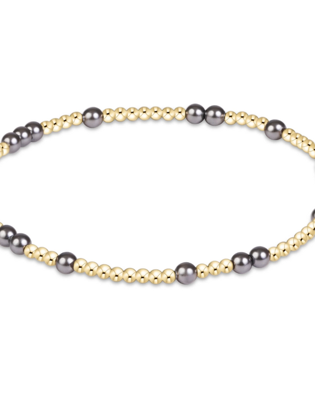 Enewton Hope Unwritten 3mm Bracelet Dark Grey Pearl Bracelets in at Wrapsody