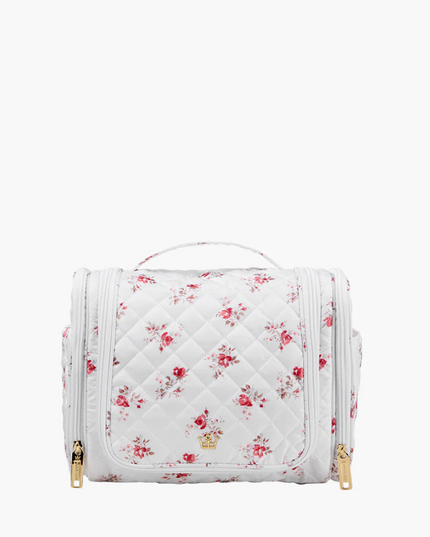 Oliver Thomas Hanging Travel Organizer White Rose Print Travel Accessories in at Wrapsody