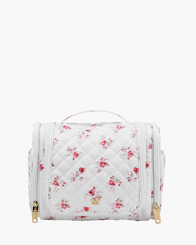 Oliver Thomas Hanging Travel Organizer White Rose Print Travel Accessories in at Wrapsody