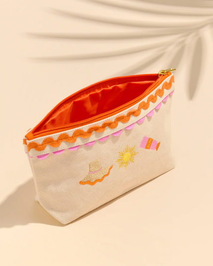 Poppy Orange Pouch Travel Accessories in at Wrapsody