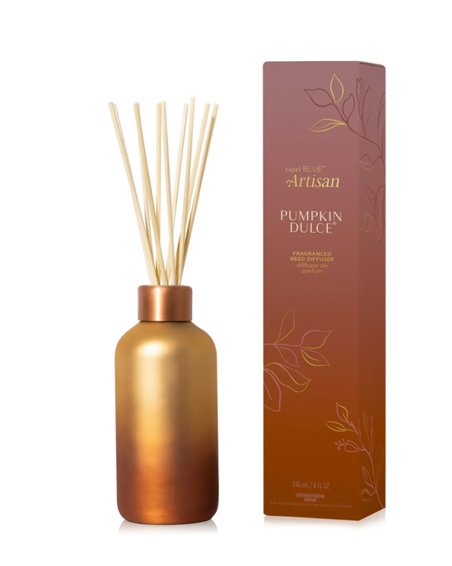 Capri Blue Artisan Tuscan Reed Diffuser - Pumpkin Dulce Scents in at Wrapsody