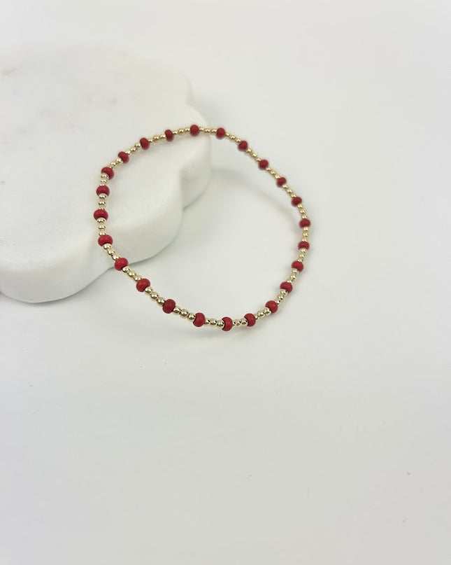 Enewton Hope Sincerity Gold/Crimson Bracelet Bracelets in  at Wrapsody