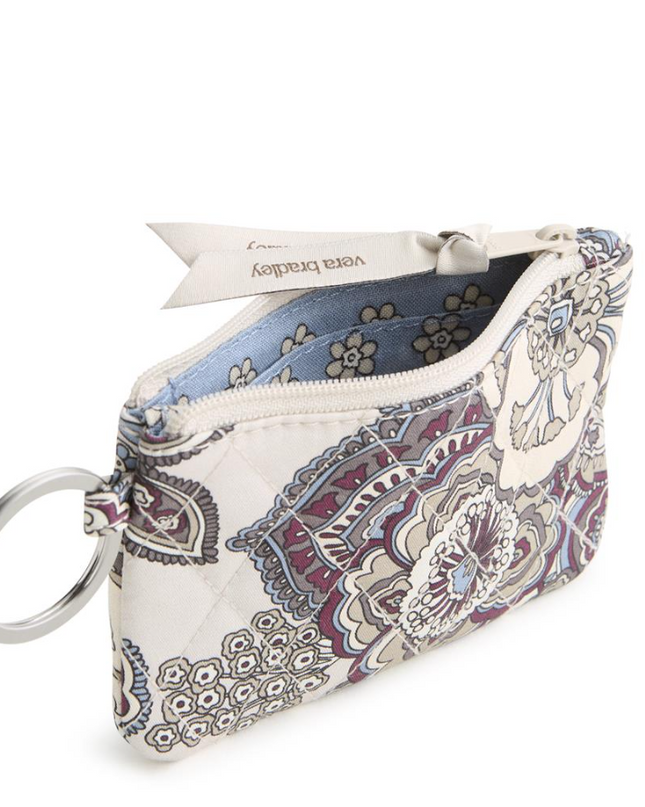 Vera Bradley Neutral Rhapsody Zip ID Breakaway Lanyard Wallets in at Wrapsody