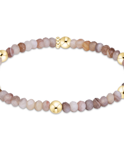 Extends Presence Gemstone 4mm Bracelet Botswana Agate