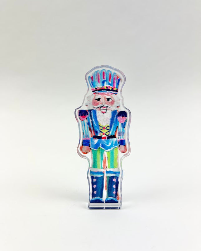 Sir Sebastian Nutcracker Bitty Block Acrylic Home Decor in  at Wrapsody