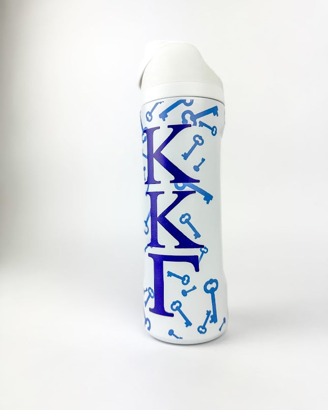 Sorority Flip-Top Water Bottle Greek in Kappa Kappa Gamma at Wrapsody