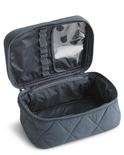 Vera Bradley Dark Slate Brush Up Cosmetic Case