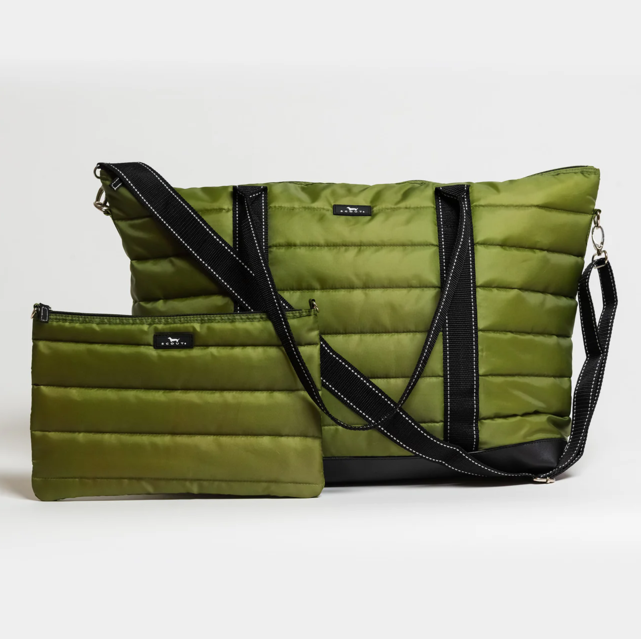 Scout Triple Advisor Green Puffer Luggage, Totes in  at Wrapsody