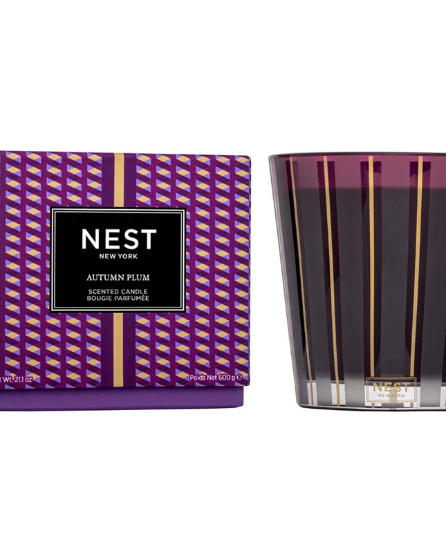 Nest 3-Wick Candle 21.1oz Candles in Autumn Plum at Wrapsody