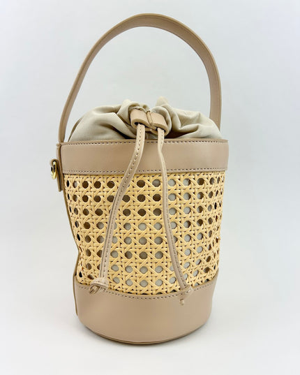 St Thomas Bucket Bag - Nude Handbags in  at Wrapsody