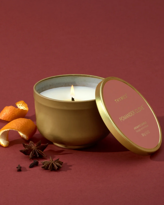 Thymes Universal Tin Candle - Pomander Clove Candles in at Wrapsody