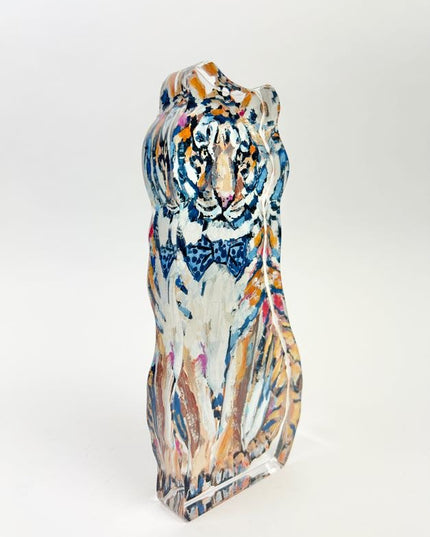 Auburn Tiger with Bowtie Acrylic Decor Home Decor in  at Wrapsody