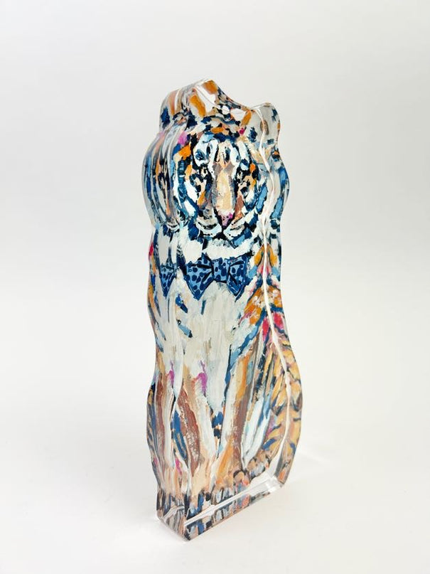 Auburn Tiger with Bowtie Acrylic Decor Home Decor in  at Wrapsody