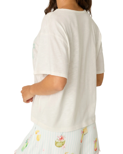 PJ Salvage It's 5 Somewhere Ivory Top Loungewear in at Wrapsody