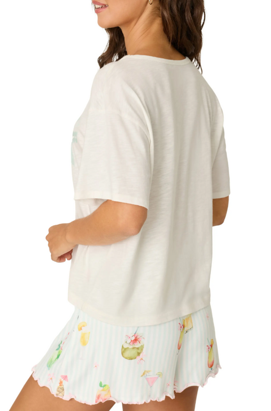PJ Salvage It's 5 Somewhere Ivory Top Loungewear in at Wrapsody