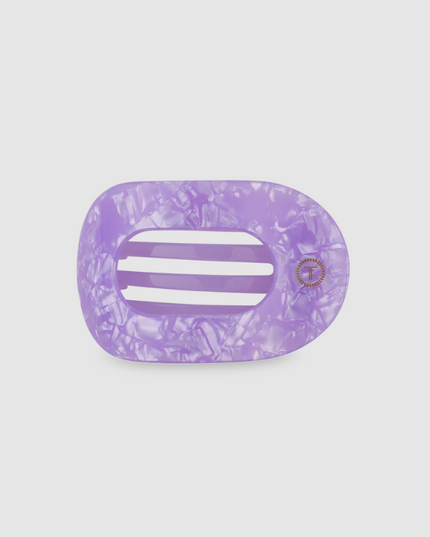 Teleties Lavender Mist Round Flat Clip Small Hair Accessories in at Wrapsody