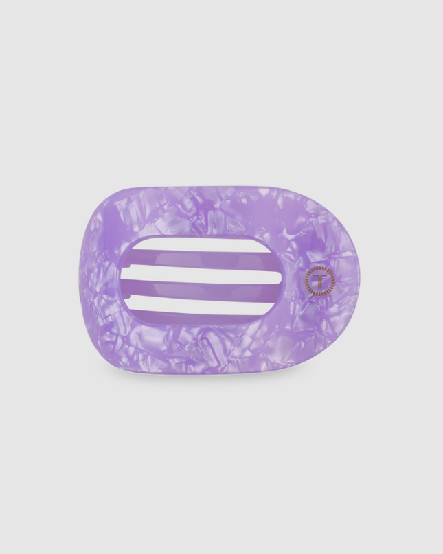 Teleties Lavender Mist Round Flat Clip Small Hair Accessories in at Wrapsody