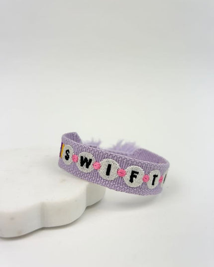 Swiftie Friendship Woven Bracelet Bracelets in  at Wrapsody