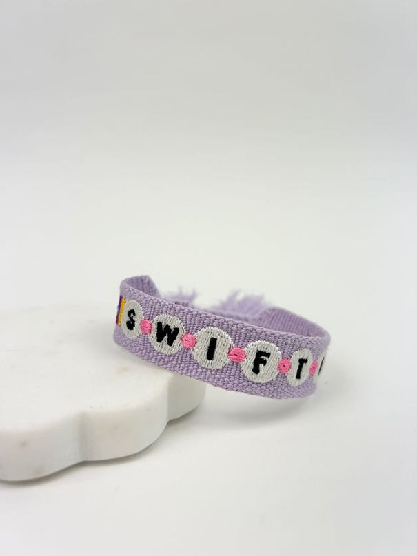 Swiftie Friendship Woven Bracelet Bracelets in  at Wrapsody