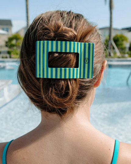 Teleties Cabana Cutie Rectangle Flat Clip Large Hair Accessories in at Wrapsody