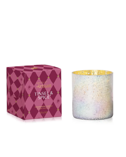 Capri Blue Winter Bazaar Boxed Candle - Tinsel & Spice