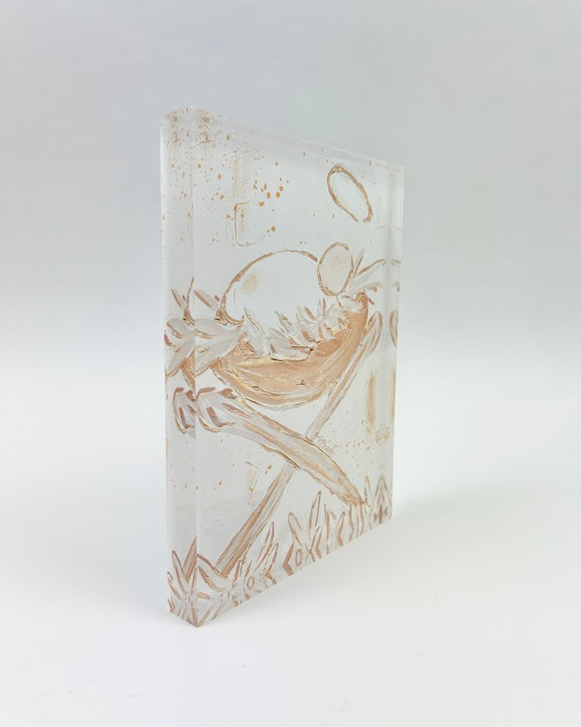 Holy Manger Acrylic Block Home Decor in  at Wrapsody