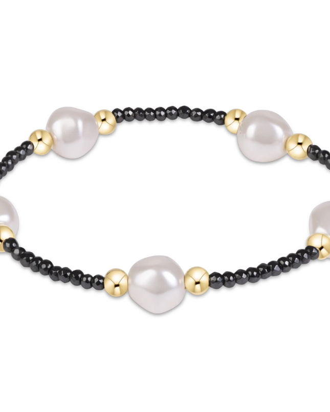Enewton Purpose Admire Pearl 8mm Bracelet Faceted Hematite Bracelets in at Wrapsody
