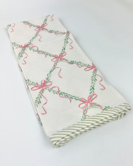Holiday Lattice Tea Towel Kitchen Towels in at Wrapsody