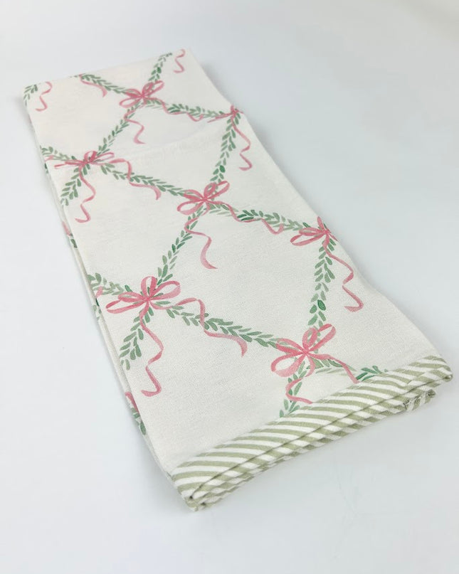 Holiday Lattice Tea Towel Kitchen Towels in at Wrapsody