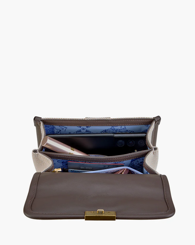 Oliver Thomas Mini Satchel Natural Canvas Handbags in at Wrapsody